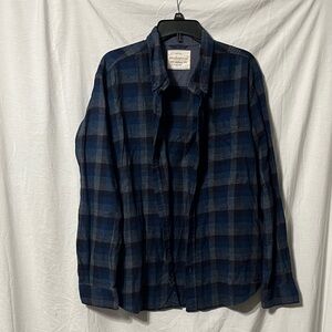 Weatherproof Vintage Navy Plaid Shirt